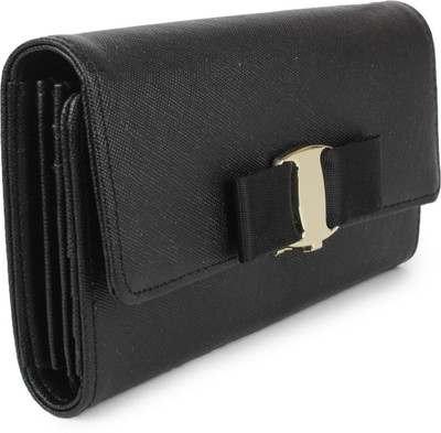 

Amatra Girls Black Artificial Leather Wallet(8 Card Slots)