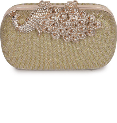 

Kleio Casual Gold Clutch