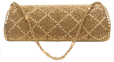 

Galz4ever Casual Gold Clutch