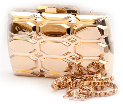 

Fashnopolism Party Gold Clutch