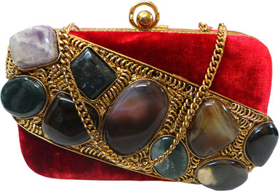 

Bhamini Party Maroon Clutch