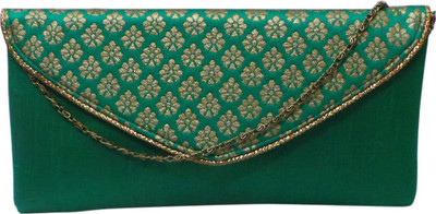 

Bhamini Party Green Clutch