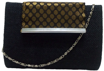 

Avisha Creations Party Black Clutch