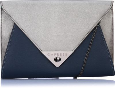 

Caprese Casual Silver, Blue Clutch, Blue;silver