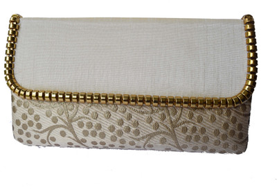 

Mahadev Exports Party White Clutch