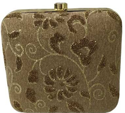 

SHANTAM Party Brown Clutch