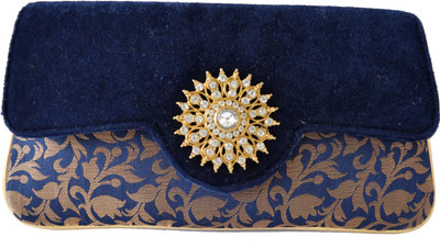 

Mahadev Exports Casual Blue Clutch