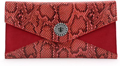 Elligator Party Maroon Clutch