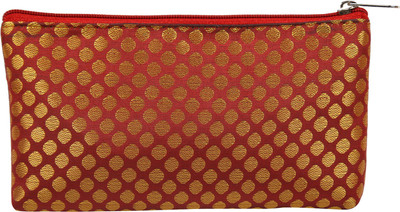 

Sheetal Formal Gold, Red Clutch