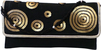 

Bhamini Casual Black Clutch