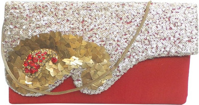 

Bhamini Party Red Clutch