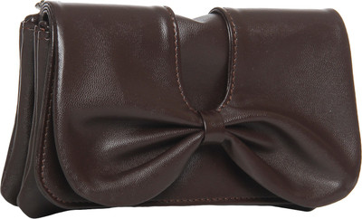 

Butterflies Casual Brown Clutch
