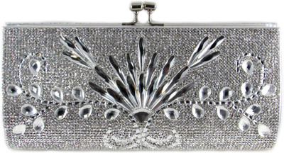 

Dolls N Queens Party Silver Clutch