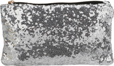 

Bling It On Party Silver Clutch