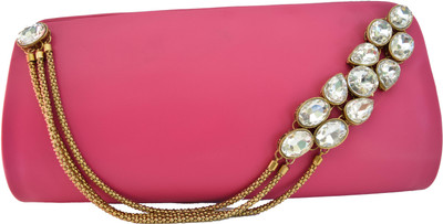 

Mahadev Exports Party Pink Clutch