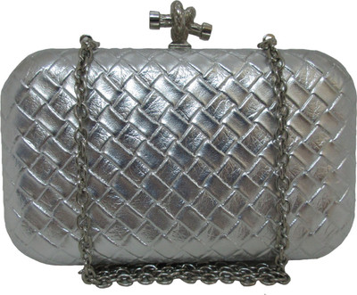 

Hyna design Casual Silver Clutch