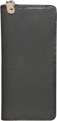 

Style 98 Women Multicolor Genuine Leather Document Holder(16 Card Slots), Black:beige