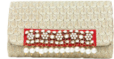 

Craftbazaar Party Red Clutch