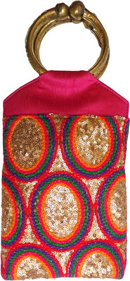 

Bhamini Party Pink Clutch