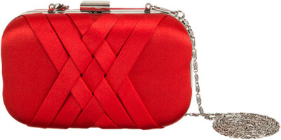 

Peaubella Party Red Clutch