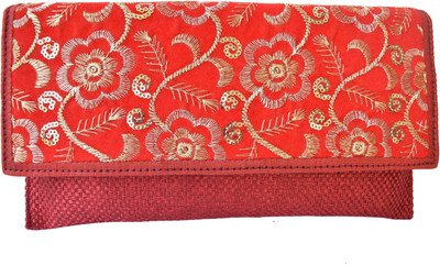 

Mahadev Exports Casual Red Clutch