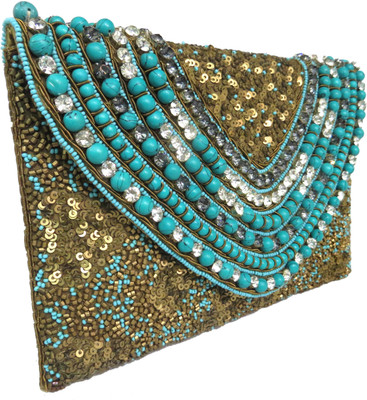 

Kawaii Casual Gold Clutch