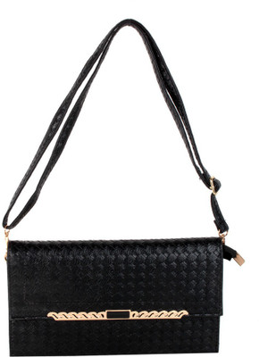 

Reedra Casual Black Clutch