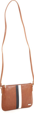 

Van Heusen Women Casual Brown PU Sling Bag