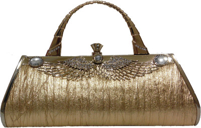 

Trellis Party Gold Clutch