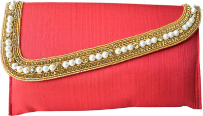 

Mahadev Exports Casual Red Clutch