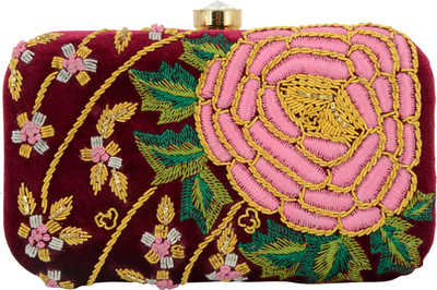 

Tooba Handicraft Party Multicolor Clutch