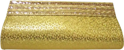 

KVM Casual Gold Clutch