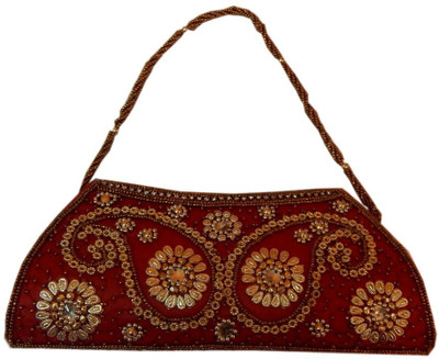 

Navaksha Party Red Clutch