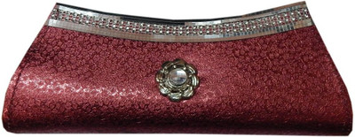 

Navaksha Party Maroon Clutch