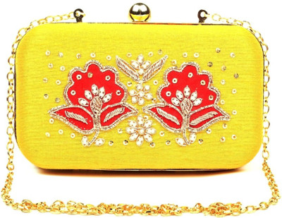 

Hepburnette Party Yellow Clutch