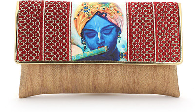 

Elligator Party Brown Clutch
