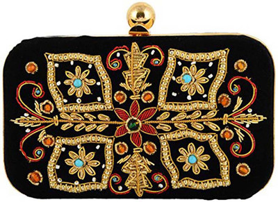 

Duchess Party Black, Gold Clutch
