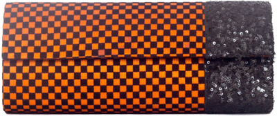 

Designish Casual, Formal Orange, Black Clutch, Black;orange