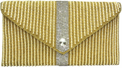 

Kawaii Casual Gold Clutch