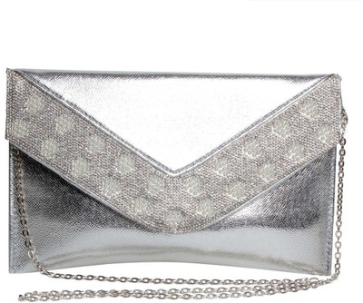 

Reedra Party Silver Clutch