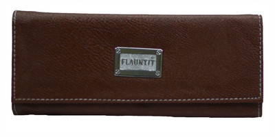 

Flaunt It Casual Brown Clutch