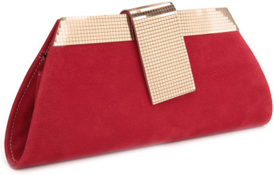 

Spice Art Party Red, Gold Clutch, Gold;red