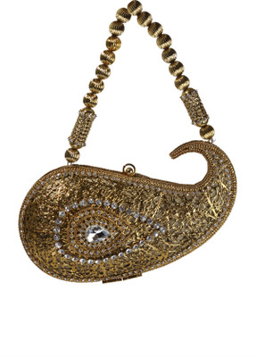 

Shree Kala Fashions Party Gold Clutch