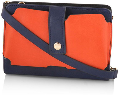 

Tanishka Exports Casual Orange Clutch