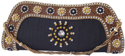 

Moksh Party Black Clutch