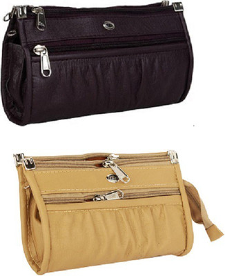 

JMD Casual Beige, Purple Clutch