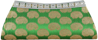 

MOOI-ZAK Casual Green Clutch