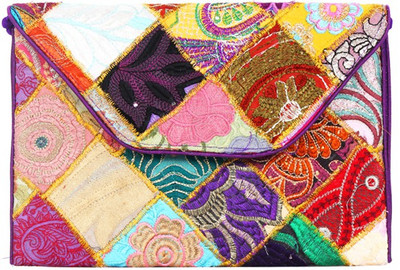 

Purpledip Party Multicolor Clutch