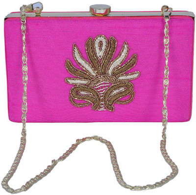 

Glitter Accessories Party Pink Clutch