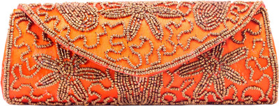 

Kleio Party Orange Clutch